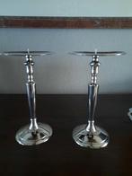 Kandelaar met pin - 2 stuks, Ophalen of Verzenden, Kandelaar, Minder dan 25 cm