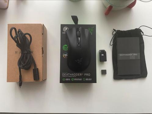 Souris razer Deathadder V2 PRO (sans fil), Computers en Software, Muizen, Gebruikt, Muis, Rechtshandig, Draadloos, Ergonomisch