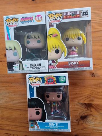 3 Funko Poppen Vinyl figuren Voor 15 Euro  beschikbaar voor biedingen