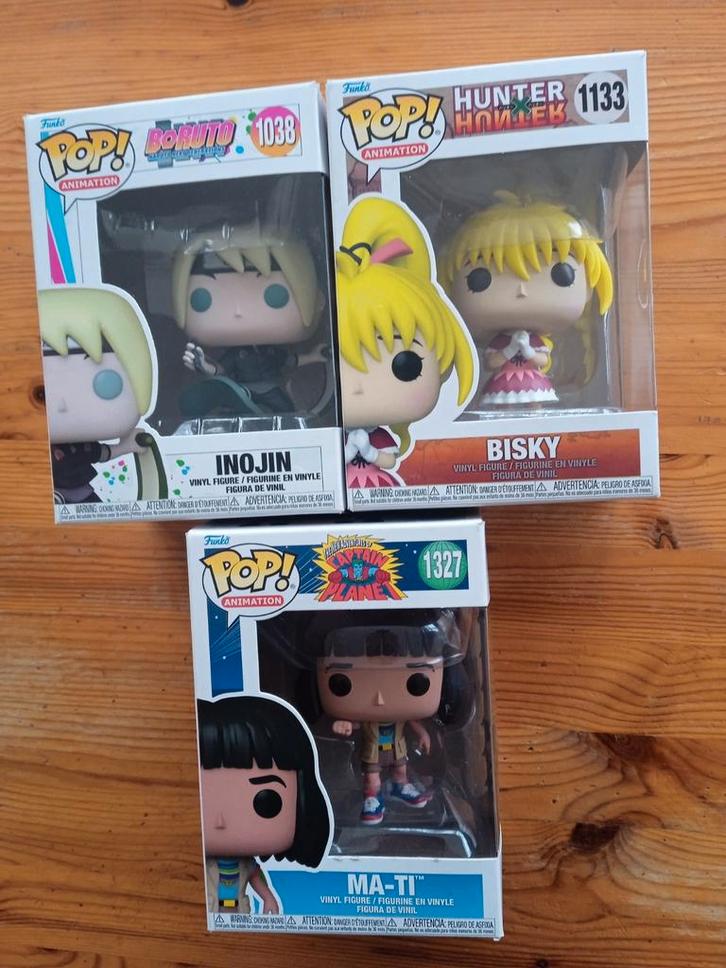3 Funko Poppen Vinyl figuren Voor 15 Euro, Verzamelen, Poppetjes en Figuurtjes, Nieuw, Ophalen