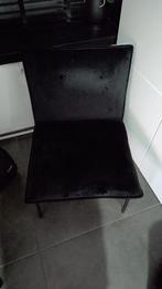 Fauteuil Kick Zwart velvet ZO GOED ALS NIEUW, Huis en Inrichting, Stoelen, Ophalen, Zo goed als nieuw, Zwart