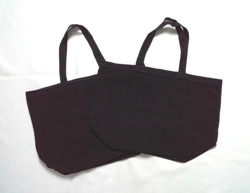 Lot de 2 sacs shopping solides tote bags violets en coton, Handtassen en Accessoires, Tassen | Damestassen, Gebruikt, Paars, Ophalen of Verzenden