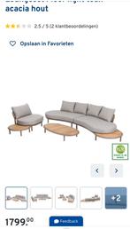 Nieuwe loungeset met acaciahout, Tuin en Terras, Tuinsets en Loungesets, Ophalen, Zo goed als nieuw