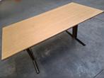 Bureau finition bois clair 160 x 80 x 75H, Ophalen, Gebruikt, Bureau