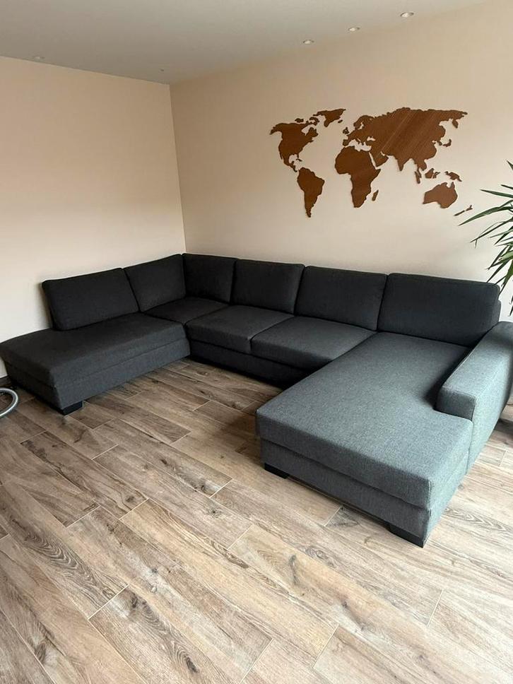 Zetel U in zeer goede staat, Maison & Meubles, Canapés | Coins salons complets, Comme neuf, Tissus, Enlèvement