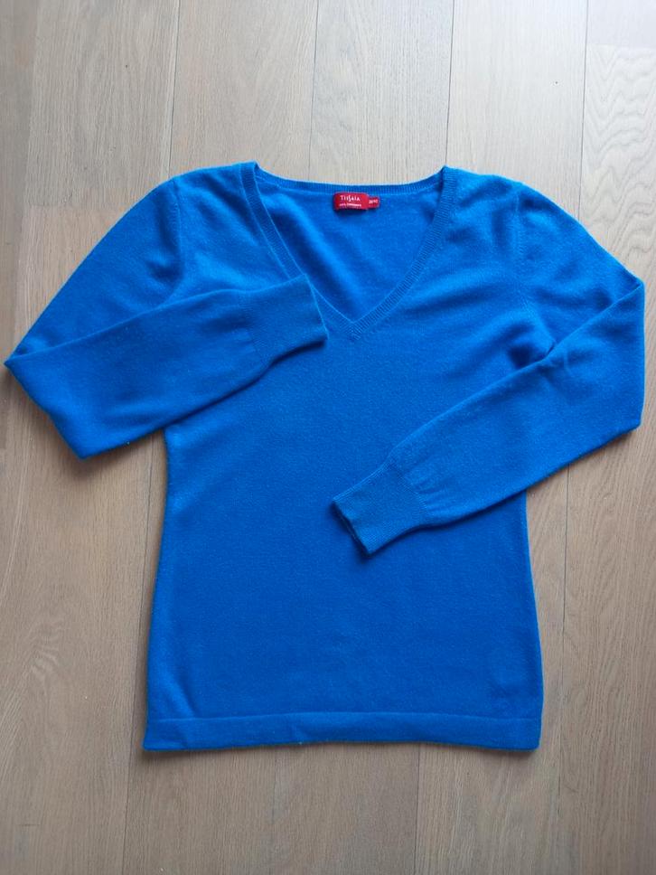 Trui van 100% kasjmier. koningsblauw, Kleding | Dames, Truien en Vesten, Maat 36 (S), Blauw, Ophalen of Verzenden