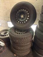 4 jantes en tôle avec pneus hiver Continental 235/65/17, Pneus et Jantes, Pneus hiver, 17 pouces, Enlèvement