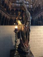 Beeld Moeder Maria met Jezus XL - 130 cm - Oud Polystone, Ophalen of Verzenden