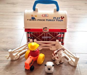 Vintage Fisher Price Family Farm - compleet