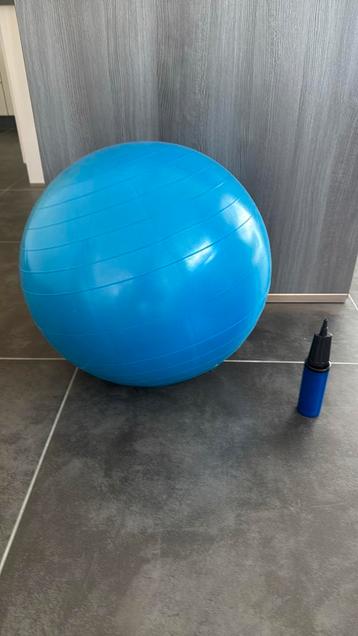 Ballon (grossesse, dos, yoga, …) + pompe beschikbaar voor biedingen