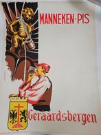 Oude affiche bier Manneken Pis Geraardsbergen, Ophalen of Verzenden, Zo goed als nieuw