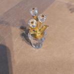 Miniature Swarovski "Crystal Gold Tulip", Comme neuf, Figurine, Enlèvement ou Envoi