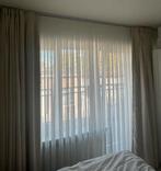 Verduisterende gordijnen lichtbeige/off-white + rail incl, Huis en Inrichting, Ophalen, Zo goed als nieuw