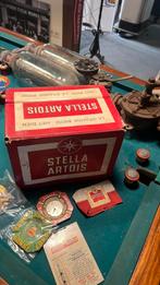 Oude kartonnen krat Stella Artois jaren 60, Ophalen of Verzenden, Zo goed als nieuw, Reclamebord