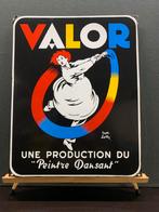 Emaille reclamebord VALOR 38x48, Ophalen, Gebruikt, Reclamebord