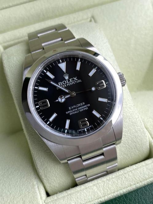 Rolex Explorer 214270, Handtassen en Accessoires, Horloges | Heren, Zo goed als nieuw, Polshorloge, Rolex, Staal, Staal, Ophalen