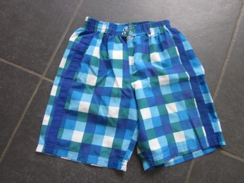 blauw geruite zwemshort, Kinderen en Baby's, Kinderkleding | Maat 122, Gebruikt, Jongen, Sport- of Zwemkleding, Ophalen of Verzenden
