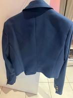 Donkerblauwe blazer (kort model) maat M, Kleding | Heren, Jassen | Zomer, Ophalen of Verzenden, Zo goed als nieuw, Maat 48/50 (M)