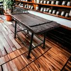 Vintage industriële werkbank / sidetable / keukeneiland, Ophalen of Verzenden