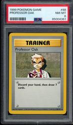 Professor Oak PSA 8 - 88/102 - Base Set 1999, Losse kaart, Zo goed als nieuw, Verzenden