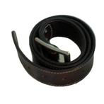 Ceinture large GEUINE LEATHER - Taille 90, Brun, 3 à 5 cm, 80 à 90 cm, Porté