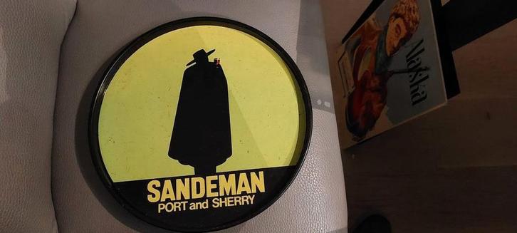 Blikken Plateau  SANDEMAN  Port and Sherry, Verzamelen, Merken en Reclamevoorwerpen, Gebruikt, Gebruiksvoorwerp, Ophalen of Verzenden
