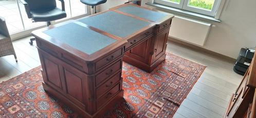 Mooi Engels dubbel bureau en bibliotheekkast te koop, Huis en Inrichting, Bureaus, Zo goed als nieuw, Bureau, Ophalen