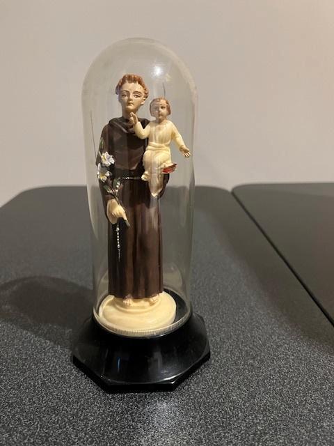 Antonius in kunststof stolpje, Antiquités & Art, Antiquités | Objets religieux, Enlèvement ou Envoi