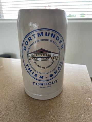 VERZAMELEN STENEN BIERPOT 1 LITER TORHOUT Dortmunder Thier beschikbaar voor biedingen
