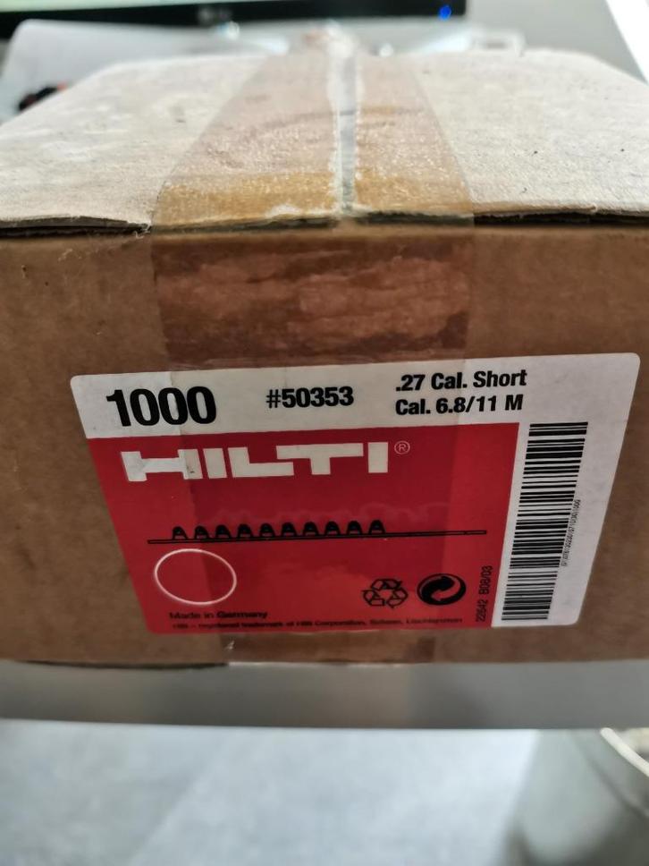 CARTOUCHES ROUGE Hilti 6.8/11 #50353 pour pistolet à clous, Bricolage & Construction, Outillage | Outillage à main, Neuf, Enlèvement ou Envoi