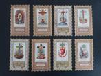 Lot van 8 oude devotie prentjes begin 20e eeuw, Verzamelen, Ophalen of Verzenden, Kaart of Prent