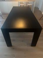 Massief eikek tafel zwart, Huis en Inrichting, Tafels | Salontafels, Ophalen, Zo goed als nieuw