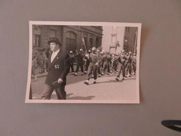 oude foto Marche Militaire fanfare ( Congolezen ? )  beschikbaar voor biedingen