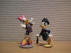 2 Disneyfiguren voor kinderen (Donald & Daisy), Verzenden, Donald Duck, Zo goed als nieuw, Beeldje of Figuurtje