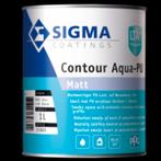 Sigma Contour Aqua Pu Mat 1L, Peinture, Enlèvement ou Envoi, Blanc, Neuf