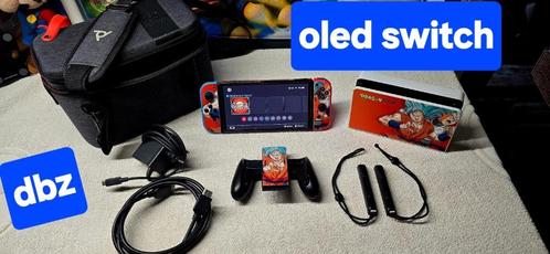 consoleswitch OLED: aangepaste DBZ + DBZ-game en garantie ++, Games en Spelcomputers, Games | Nintendo Switch, Zo goed als nieuw