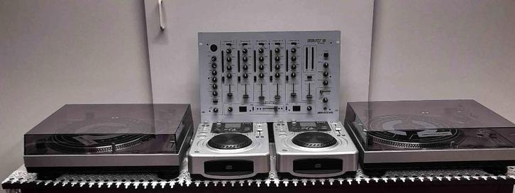 DJ set alles in pracht staat apart te koop/beluisteren, TV, Hi-fi & Vidéo, Tourne-disques, Comme neuf, Tourne-disque, Réglage pitch
