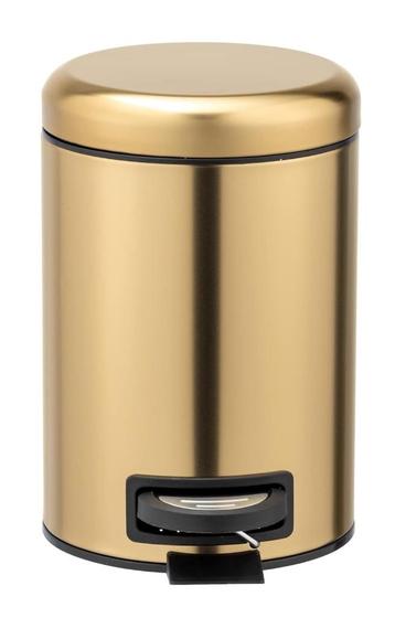 Poubelle à pédale Wenko Leman doré mat 3 litres LIVRAISON GR, Maison & Meubles, Neuf, À pédale, Moins de 10 litres, Moins de 50 cm