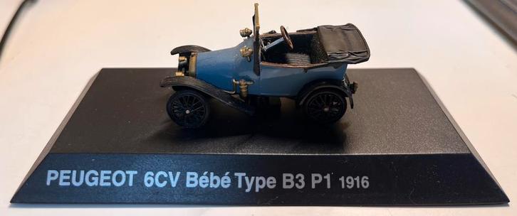 1/43 Peugeot 6CV Bébé Type B3 P1 1916, Hobby en Vrije tijd, Modelauto's | 1:43, Gebruikt, Auto, Ophalen