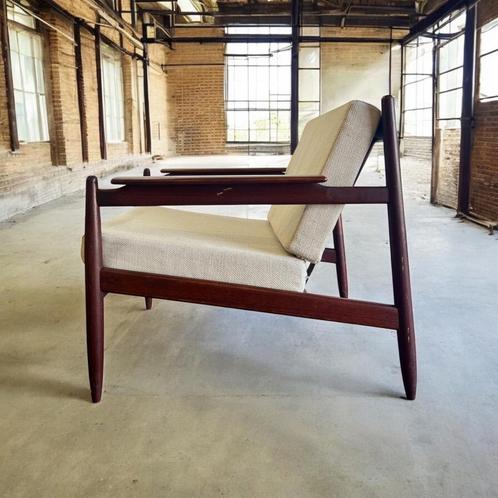 Vintage Scandinavische fauteuil / eenzit / clubzetel, Antiek en Kunst, Antiek | Meubels | Stoelen en Sofa's, Ophalen of Verzenden