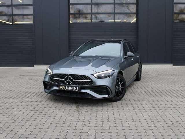 Mercedes-Benz C 300 e T 9G-TRONIC AMG Line / Panodak / +, Auto's, Mercedes-Benz, C-Klasse, Adaptive Cruise Control, Airbags, Bluetooth
