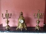 Horloge de cheminée avec candélabres, Antiquités & Art, Antiquités | Horloges, Enlèvement