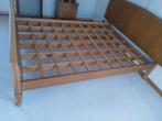 2 persoons bed, Ophalen, Gebruikt, Beige, Tweepersoons