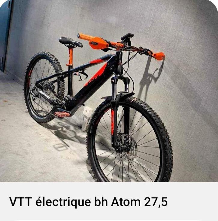 Vélo Bh Atom 27,5 pouces à assistance électrique, Vélos & Vélomoteurs, Vélos électriques, Comme neuf, Enlèvement
