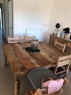 TE KOOP: Vierkante eettafel - Mango massief, Huis en Inrichting, Complete eetkamers, Ophalen, Zo goed als nieuw