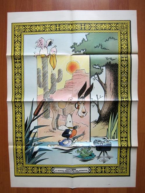 Spirou 2291 : Poster double : Wladimyr + Annonces (1982), Boeken, Stripverhalen, Zo goed als nieuw, Eén stripboek, Ophalen of Verzenden