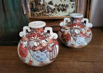 Paire de vases satsuma japon ancien