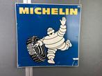 Michelin Bibendum blikken reclamebord 65x65cm, Enlèvement ou Envoi, Utilisé, Panneau publicitaire