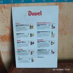 Dubbelzijdige reclame van Duvel., Verzamelen, Biermerken, Ophalen of Verzenden, Nieuw, Reclamebord, Plaat of Schild, Duvel