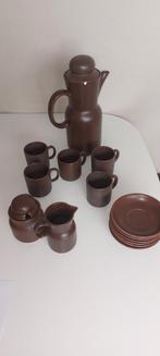 Bruin koffie servies, Ophalen of Verzenden